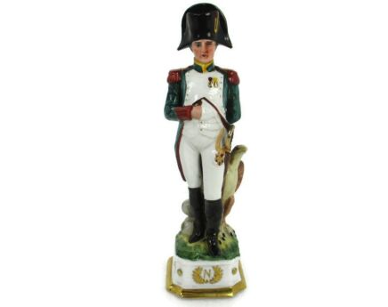 Vintage Capodimonte Italy Porcelain Figurine Statue Napoleon Napoleone Bonaparte Eagle Lovely