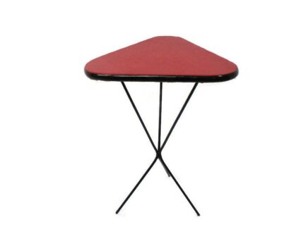 Retro Vintage Tripod Coffee Side Wine Table Mid Century Space Age Rockabilly