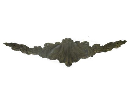 Large Antique Brass rim Leafs Ornate Reclaimed Hardware Architectural Salvage