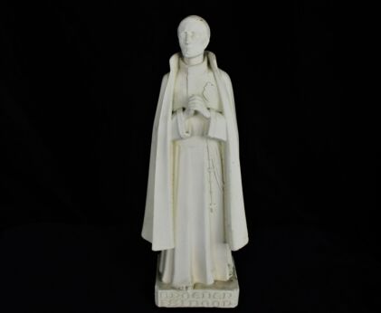 Vintage Statue Brother Isidore of Saint Joseph Broeder Isidoor Belgium Plaster 14.96"