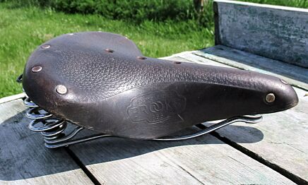 Vintage Leather Spring Brooks B66 saddle Bicycle Bike Seat UK Authentic