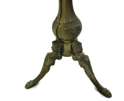 Onyx Marble Brass Hall Tree Coat Hat Rack Stand Hollywood regency Mermaids WOW
