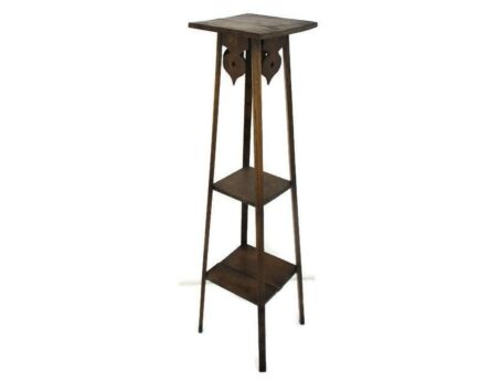 XL Art Nouveau Deco Ornate 3 Tier Pedestal Table Plant Bonsai Stand Side Table Country Barn Farmhouse style