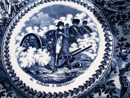Napoleon Bonaparte a Monterfait Porcelain Plate Maestricht rare