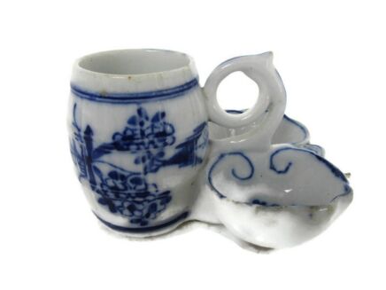 Condiment Set Blue white Delft vinegar oil rare antique