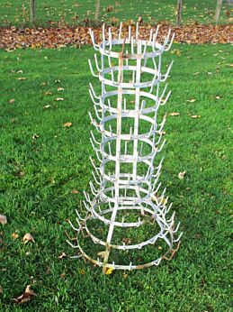 43" Tall French Antique Authentic Champagne Bottle Drying Wine Rack Rustic