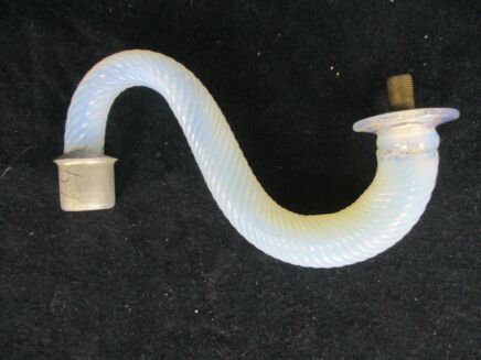Venetian Murano Part Chandelier Arm Hand Blown blue Art Glass Italy reclaimed