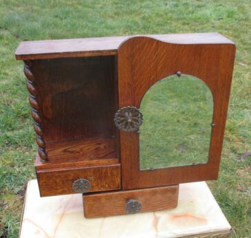 Vintage Medicine Bathroom Cabinet Beveled Glass Mirror Apothecary Barley Twist
