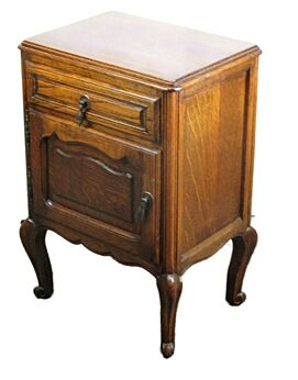 Louis XVI style Bedside End Table Cabinet Nightstand Wood Chest of Drawers