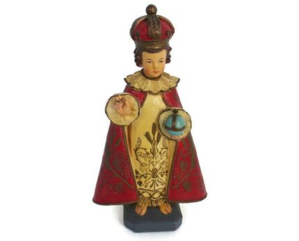 XL Statue Infant of Prague Infant Jesus Santo Nino Plaster Chapel Collector WOW