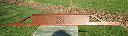 Vintage Hand Carved Pediment Ornamental Overdoor Architectural Flower