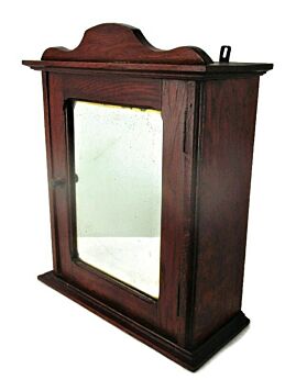Lovely Kitchen Apothecary Medicine Bathroom Wall Cabinet Hand Carved Wood Beveled glass Mirror