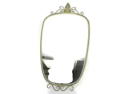 Maison Deknudt Ornate Mirror Resin Gold Gilded Ornate Hollywood Regency Rococo
