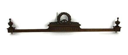 Hand Carved Wood French Pediment Guirlande Over door Architectural Salvaged