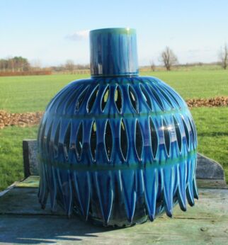 Vintage Rimini Blue Italy Floor Table Lamp Italy Era Bitossi Aldo Londi Blue
