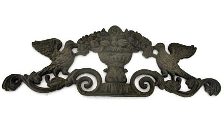 Antique Cast Iron Trim Reclaimed Hardware Architectural Birds Dragons Basket WOW
