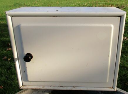 Vintage Medicine Bathroom Cabinet Stainless Steel Authentic Hospital White