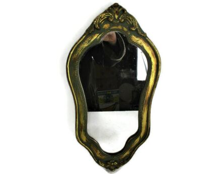 Ornate Mirror Wood Plaster Gold Gilded Ornate Hollywood regency style