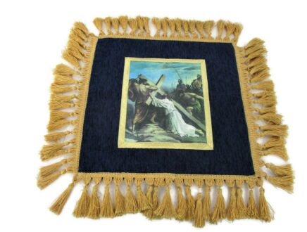 Pillowcase Christianity Jesus Carrying the Cross Handmade Jesus Christ