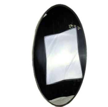 Vintage Framed large Oval Mirror Marked Deknudt Belgium