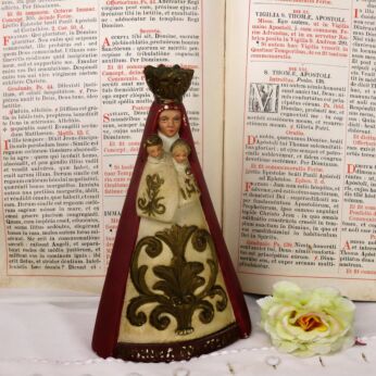Statue Saint Anna Trinity Virgin Mary Infant Jesus Bottelare Collector Piece HTF