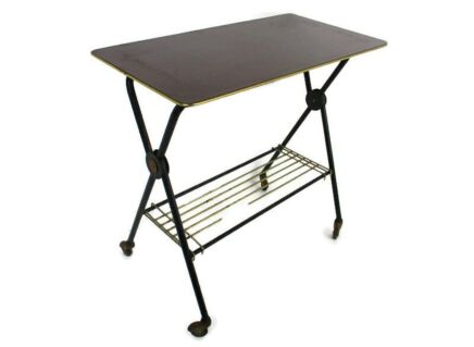 Retro Television Stand Kitchen Island Cart Space Age Pop Art Funky Atomic