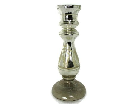 Candle Holder French Antique Mercury Glass Candlestick Candle Stick