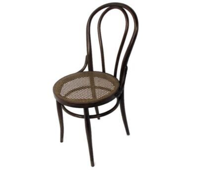 Thonet Style Chair Bistro Ice Cream Parlor Rush Cane Seating Plywood