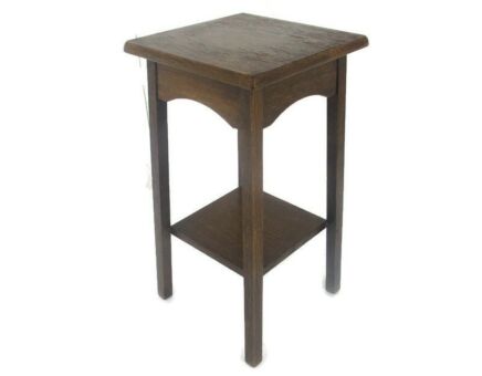 Barn Country Style 2 Tier Pedestal Table Plant Bonsai Stand Side Table 70s 19.68"