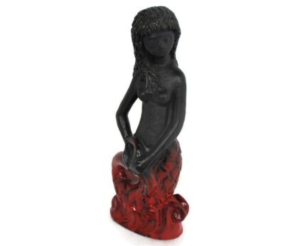 Little Mermaid Figurine Statue Ceramic Glazed Lovely