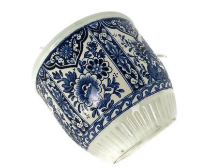 Vintage Boch Royal Sphinx Delfts blue White Flower Pot Jardiniere Planter Marked