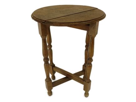 practical Wooden  Side Occasional Wine Coffee Table Pedestal foldable vintage