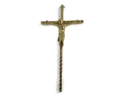 Ornate Brass Hanging Crucifix Cross,  Jesus Christ, Christianity, vintage, lovely
