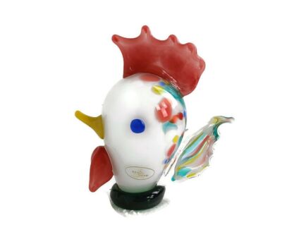 Art glass Bohemian Chicken Hand Made Vintage Duckling Figurine sculpture