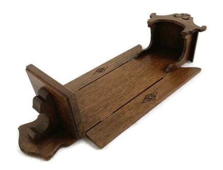 hand Carved Wooden Hanging Chapel Niche for Statue Vintage 