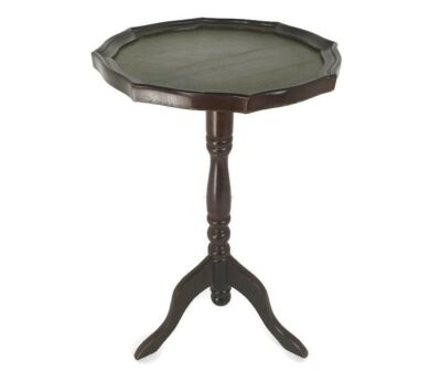 Edwardian Style Tripod Side Display Table Pedestal Plant Bonsai Stand Green Top vintage