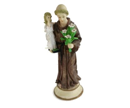 St Anthony Padua of Lisbon Infant Child Resine Statue Franciscan Order Friars