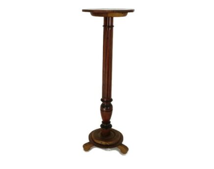 Pedestal Plant Stand Side Occasional Table Tall Stylish Vintage Modernist Barn style