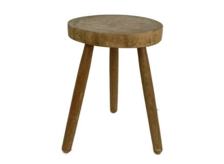 Milking stool, stool, pedestal, plant stand, antique, sandblasted, wood, funky, barn style