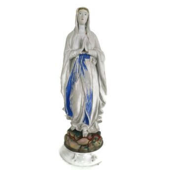 Porcelain Bisque Statue Virgin Mary Our Lady Madonna Vintage gorgeous Chapel