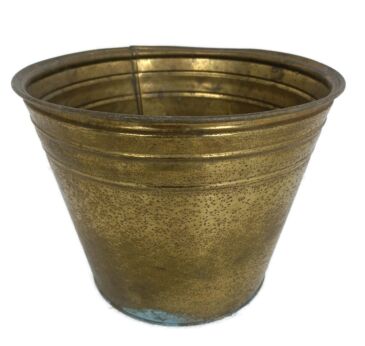 Vintage Brass Planter Cachepot Barn Country Farmhouse style 