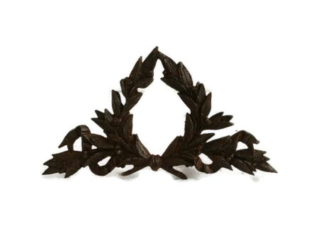 Antique Cast Iron Furniture Trim Ornate Reclaimed Hardware Architectural Bow Leafs 