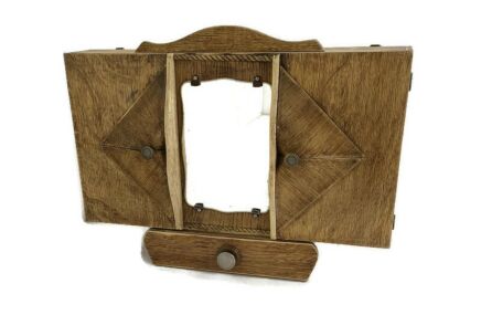 Double Apothecary Bathroom Medicine Kitchen Cabinet Wood Art deco  WOW  Sand Blasted