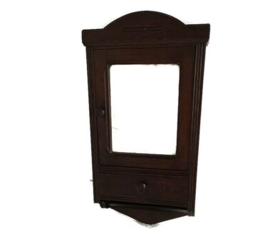 Apothecary Bathroom Medicine Kitchen Cabinet Wood  Antique Barn Style Farmhouse