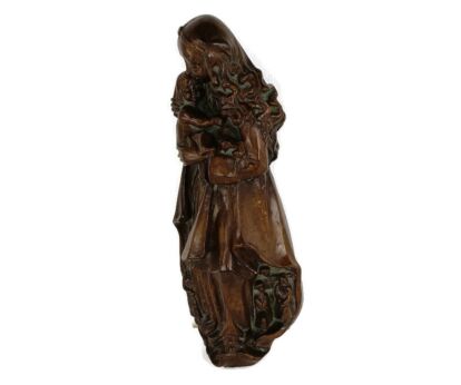 Wall hanging Statue Plaster Madonna Infant Jesus Saints Sculpture WOW Vintage