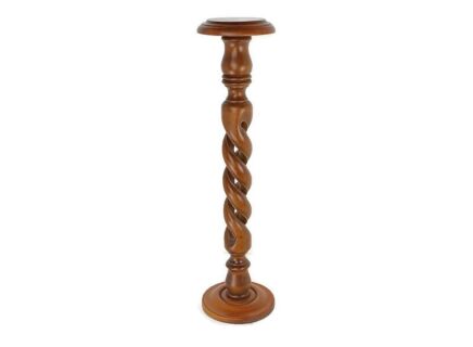 tall Open Barley twist Gorgeous plant stand pedestal side table Vintage HTF 