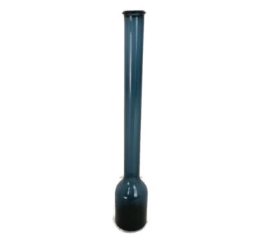 Scandinavian Vintage Bottle Vase Petrol Blue  Glass Art glass Decorative HTF Collector