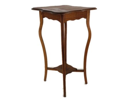 Art Nouveau Pedestal Side Occasional Table Plant Flower Stand Two Tier Art Deco Barn Country Style Farmhouse  