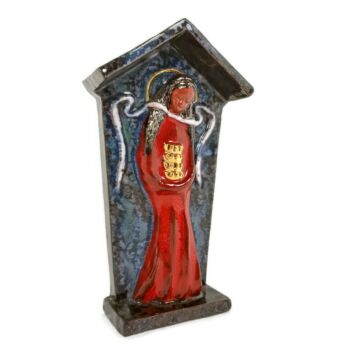 Wall hanging Statue St Saint Godelieve Godeleva Gedelina Martyr HTF Chapel