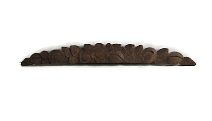 Antique Small Pediment hand carved wood Over door trim Panel, reclaimed architectural